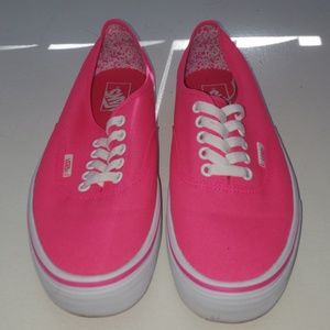 Neon pink vans